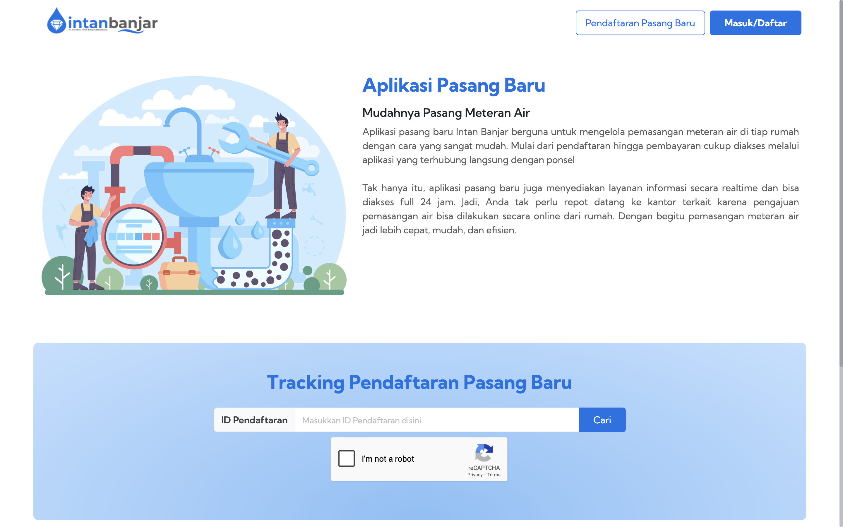 Aplikasi Pasang Baru – PT Air Minum Intan Banjar (Perseroda)